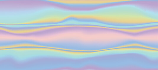 Holographic effect, color gradient. Hologram colors liquid background. Translucent gradient neon holographic backdrop shimmer print.