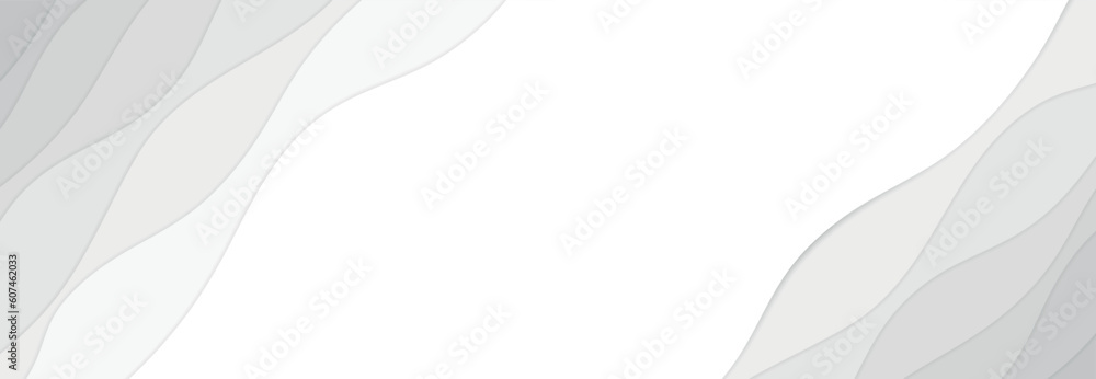 Aufkleber abstract white and gray modern background. gray silver wave abstract vector background. vector illus