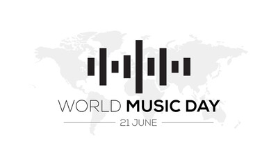 world music day logo concept, world music day poster logo, world music day 21 june