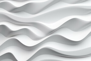 White stripe waves pattern futuristic background. 3d render illustration