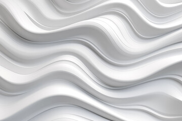 White stripe waves pattern futuristic background. 3d render illustration