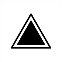 Triangle Icon Vector Illustration on white background. Flat and Trendy Sign Symbol. EPS 10