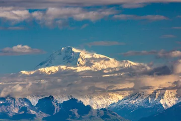Crédence de cuisine en verre imprimé Denali Denali / Mount McKinley snow covered mountain
