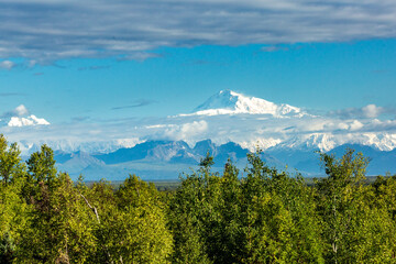 Denali / Mount McKinley snow covered mountain
