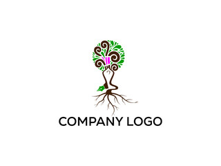 Vector abstract logo and branding tree logo design templates in trendy linear minimal style. Perfect logo for business related to industry. creative logo design vector template.
