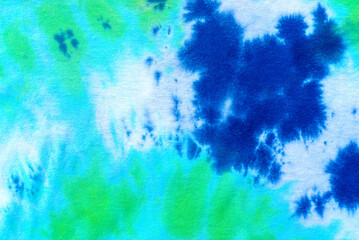 tie dye pattern hand dye on cotton fabric abstract background.