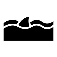 Fototapeta premium sea glyph 