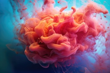 Colored smoke, abstract background, generated with AI, retouched with Photoshop