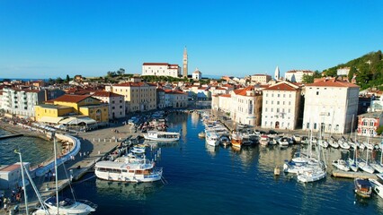 Piran - Slovenia - drone video
An aerial view with the drone over the beautiful town of Piran