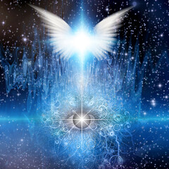 Angel and Eye of God