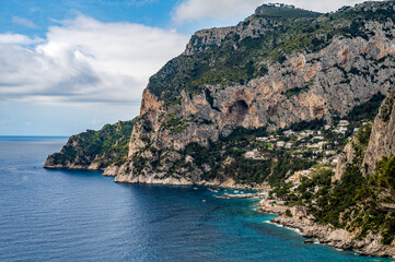 Fototapeta na wymiar view of the coast of Positano