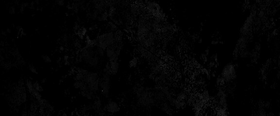 Fototapeta na wymiar Abstract structured black concrete wall background, scary black grunge goth design. horror black background, Slightly light black concrete cement texture for background. 