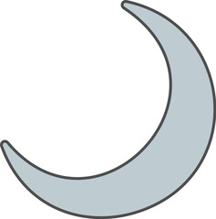 Crescent Moon Vector Icon