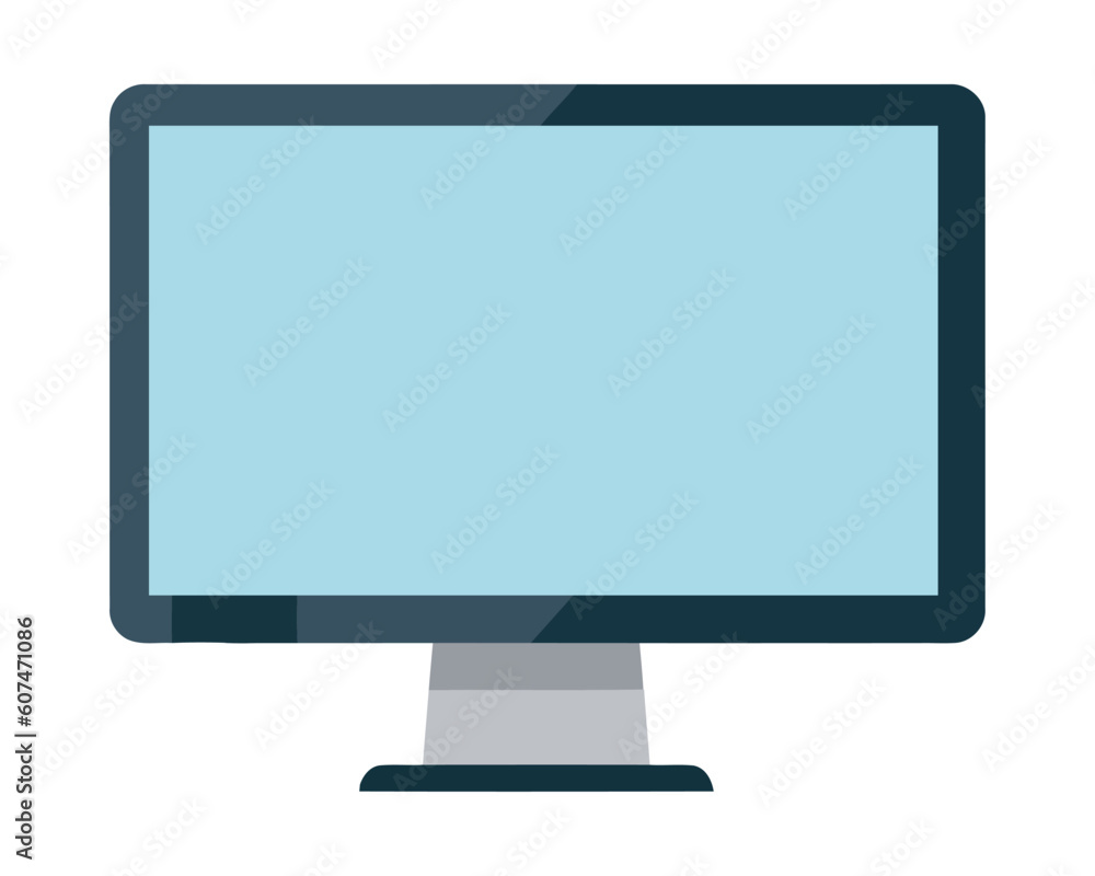 Poster modern computer monitor symbol tech