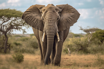Fototapeta na wymiar elephant image created with ia 