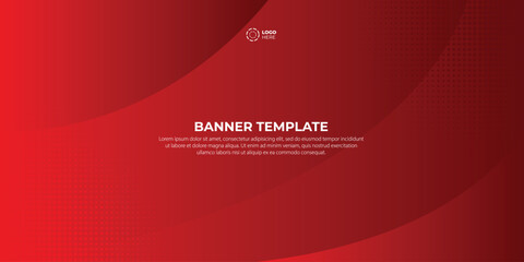 Decorative wave style red color background
