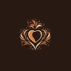 Minimalist Vector Logo for Coffee Lovers: Abstract and Elegant Design