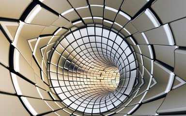 Naklejka premium Abstract tunnel technology background