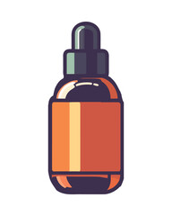 Healthcare medicine bottle illustration vector