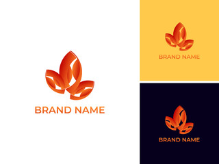 ILLUSTRATION ABSTRACT LEAF NATURE. ECO ELEMENT LOGO ICON DESIGN VECTOR FOR YOUR BRAND, BUSINESS