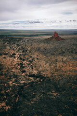 large stone with hole in the field of the Brazilian savannah one of the tourist spots in the jalapão national park