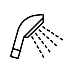 Shower head icon vector on trendy design