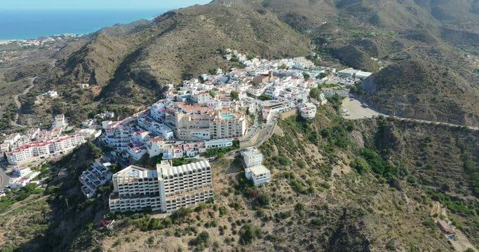 village of Mojacar Almeria. Travel destinations, famous places. Europe, southern Spain
