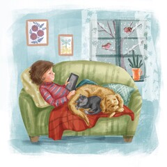 cute winter illustration