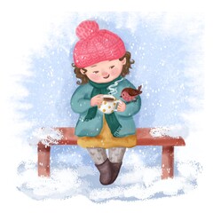 cute winter illustration