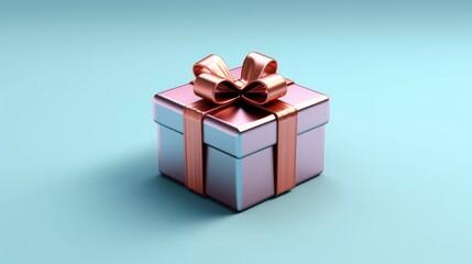 Surprise and Joy in 3D Gift Box Illustration generated by AI