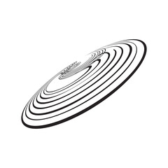 dynamic lines 3d vector illustration