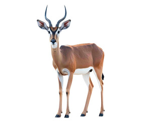 Naklejka na ściany i meble Impala png, transparent background, antelope isolated, generative ai