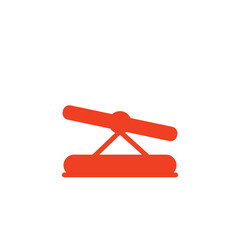 Balance Bar Dog Solid Icon