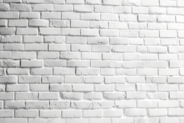 Texture background concept: white brick wall background in rural room, Generative AI