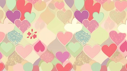 background of a heart pattern - Stockphotography made with Generative AI tools