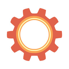 Modern machinery symbolizes progress icon