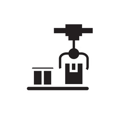 Line Automatic Machine Solid Icon