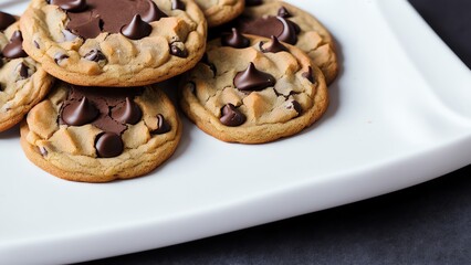 Platter Of Mouthwatering Cookies. Brownies. And Other Baked Goods. Generative AI
