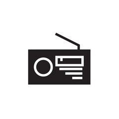 Radio Set Music Solid Icon