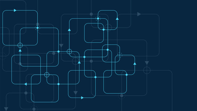 Abstract digital geometric digital connecting dots and lines. Big data visualization, network connection and global communication technology.