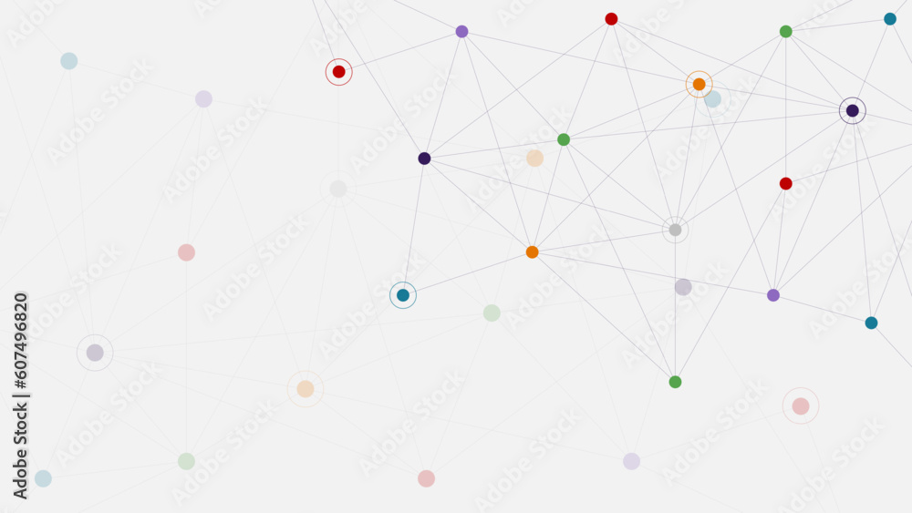 Poster science and technology concept with polygonal background and connecting dots lines. digital communic