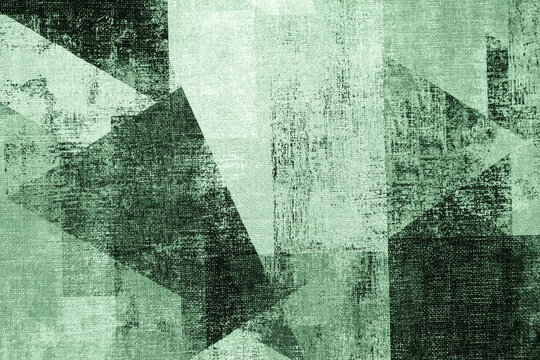 Abstract modern geometric background, polygonal shape, abstract triangular surface. green background with geometric shapes. modern element for banner, presentation design