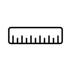ruler sign symbol vector