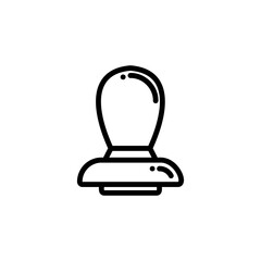 rubber stamp sign symbol vector