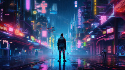Technology and futuristic concept art, cyber illustration