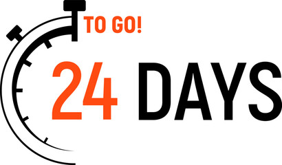 Countdown days left banner. Count time sale. Days to go. Vector illustration. © Volodymyr