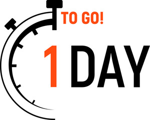 Countdown days left banner. Count time sale. Days to go. Vector illustration.