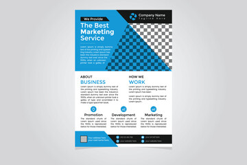 Corporate business flyer template design. design template.  marketing, business proposal, promotion, advertise, publication, cover page. modern design template. modern template
