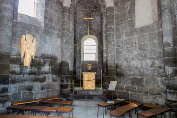 Chapelle Saint-Michel D'Aiguilhe au Puy en Velay - obrazy, fototapety, plakaty