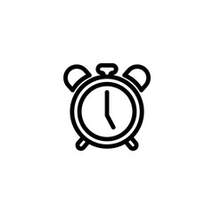 Fototapeta premium alarm clock sign symbol vector